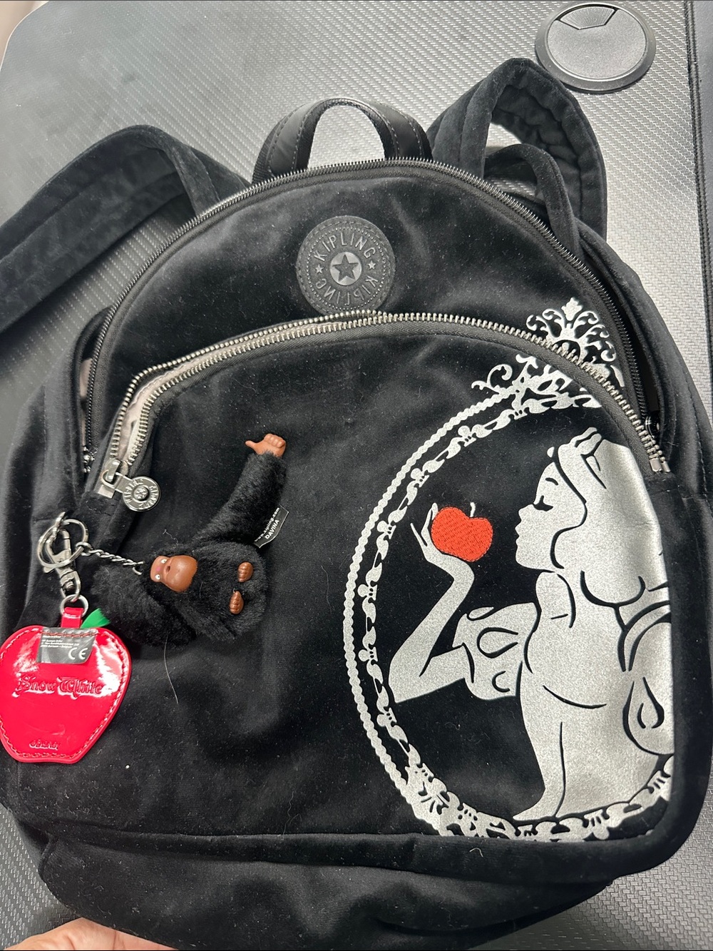 Kipling X Snow White collab from a few years ago, the fabric is velvet still ver